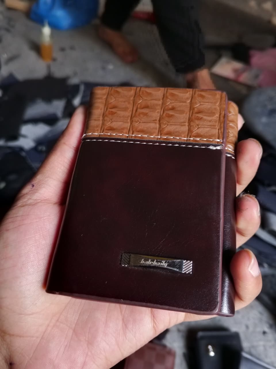 Imported Balebaily Crocodile Leather Wallet…