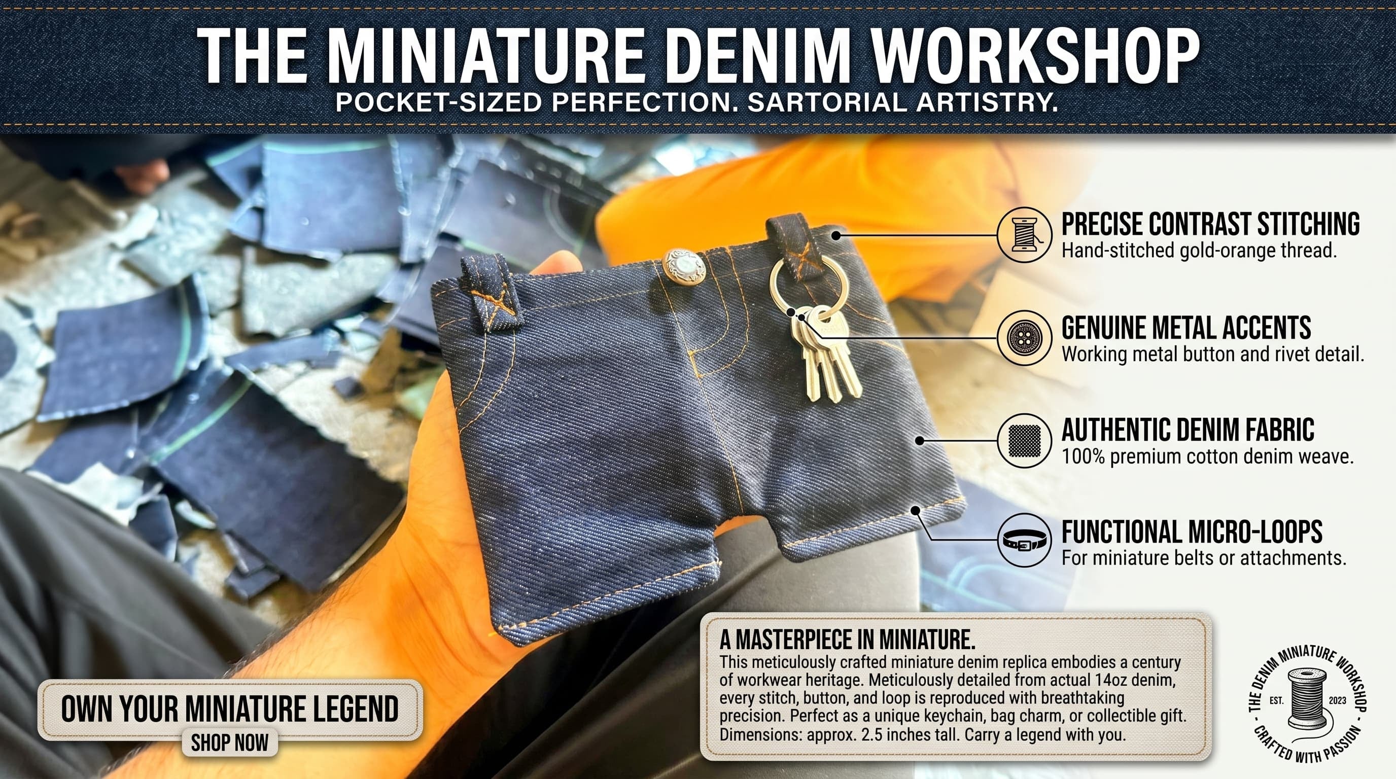 JEANS WALLET [MINI PANT WALLET]